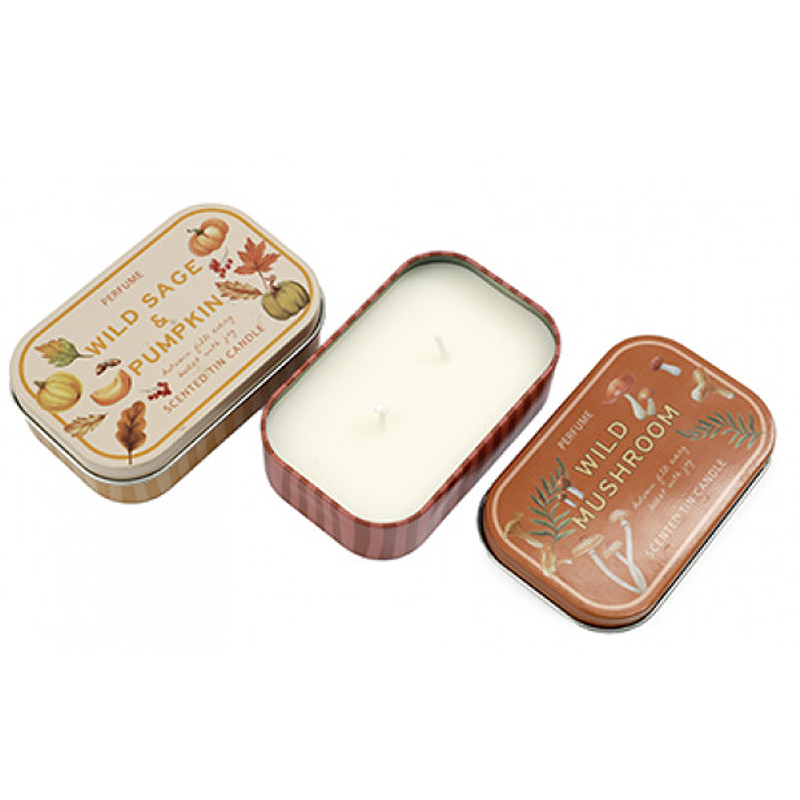 Sifcon - 11x7cm Autumn Tin Candle